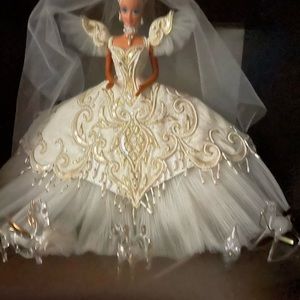 This is vintage Barbie it has been behind glass since  80s  collector